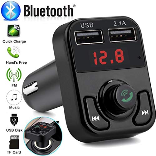 Preisvergleich Produktbild YENJOS Bluetooth Auto Mp3 Player FM Transmitter Wireless Adapter USB Ladegerät Unterstützen Bluetooth / TF-Karte / U-Disk-Player, Bluetooth Freisprechen