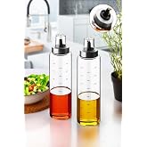 Atbyhome Borosilikat Cam Yağlık 500 ml Yağdanlık Sirkelik - Damlatmaz Yağlık Seti 2 Adet