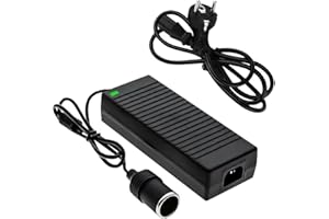 AVCXEC 12V 10A Adapter für Kühlbox: Spannungswandler 220v auf 12V, 120W KFZ Netzadapter Zigarettenanzünder Steckdose für Tragbare Kühlbox/Wärmer Autokühlbox/Staubsauger/Auto-Staubsauger