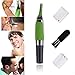 Tailcas® Nose Ear Face Neck Eyebrow Sideburns Hair Trimmer Shaver Clipper With LED Light and Non-Slip Grip Cleaner Health Care, Especially Designed for Men