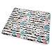 Produktbild 4 SOFT BREEZE FLOWERS BLACK AND WHITE STRIPES_88336 Baby Bear Baby Portable Reusable Changing Pad Mat 31.5 X 25.5 inch