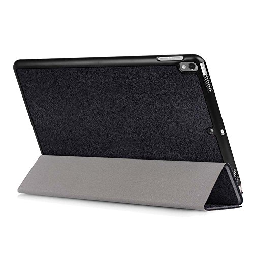 Apple iPad Pro 10.5 Zoll 2017 Modell Hülle, cmdkd Schutzhülle für Apple iPad Pro 10.5 Zoll 2017 Modell Smart case cover mit für Automatisch Einschlaf/Aufwach (Schwarz) - 6