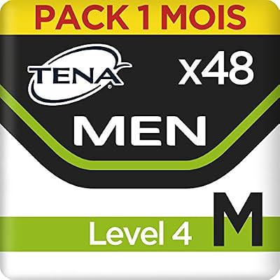 Tena Men Niveau 4 Medium Sous-vêtements pour Fuites Urinaires / Incontinence (Pack 1 mois de 48 Sous-vêtements)