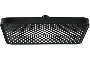 JINYOMFLY Regendusche Duschkopf 13 Zoll, Selbstreinigenden Regenduschkopf Duschkopf,Duschkopf Regendusche schwarz matt, Quadratischer Duschkopf Luxus Regenbrause Regenduschkopf