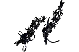 vepoty Crochet Barefoot Sandals Anklet Romantic Lace Anklets with Toe Ring Floral Bridal Beach Anklet Chain for Women Girls