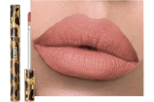 Anifer Rossetto liquido opaco vellutato, trucco duraturo e impermeabile, lucidalabbra antiaderente con lucentezza istantanea, (Nude.01)