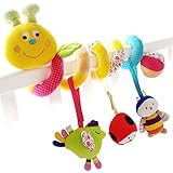 SHILOH Baby Spirale Plüschtiere Spielzeug für Babyschale Kinderwagen Rasseln
