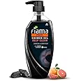 Fiama Men Body Wash Shower Gel Deep Clean, 500ml, Body Wash for Men with Goodness of Charcoal & Grapefruit for Fresh & Bright Skin