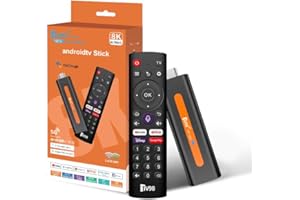 SZSEYNMY Android TV Stick12.0 DDR4 2GB RAM 16GB H313 Quad-Core 64bit WiFi6 Dual WiFi 2.4G/5G 4K HDR10+ Ultra USB HD Smart TV Stick (H6 2+16 APP)