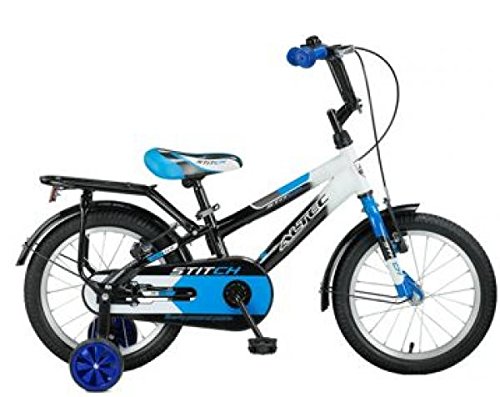 Preisvergleich Produktbild Hooptec Stitch Jungenrad Schwarz-Blau 16 Zoll