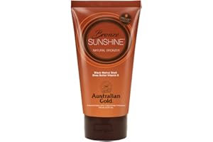 AUSTRALIAN GOLD Designer Skin Bronze Sunshine Natural Bronzer Sunbed Dark Tanning Paraben Free Lotion with Shea Butter 130ml