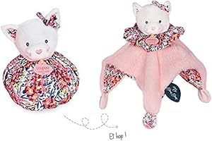 Doudou et Compagnie - Doudou Chat - Doudou boule - Rose - 25 cm - DOUDOU BOULE - DC3933