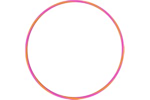 alldoro 63032 LED Hoop Fun opona Ø 66 cm, z 10 diodami LED, opony sportowe do uprawiania sportu, fitnessu i gimnastyki, dla dzieci od 4 lat i dorosłych, różowa/pomarańczowa