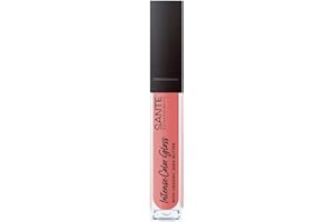 ‎SANTE NATURKOSMETIK Sante Naturkosmetik Natürlicher Lipgloss mit glänzendem Finish, Mit Sheabutter für gepflegte Lippen, Intense Color Gloss, Nr. 04 Sparkling Coral, 1 x 5, 3 ml