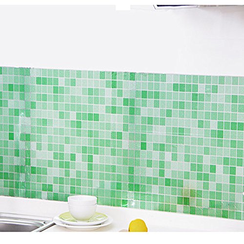 iYmitz ☯ Salle de Bains Cuisine Toilette Autocollants imperméables Autocollants muraux pour Carreaux de mosaïque