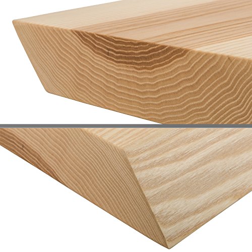 Schwarzwald Massivholz Schneidebrett JAMIE XL 50 cm, Esche mit natürlicher Baumkante - 8