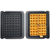 Sage Appliances SGR001 The No-Mess Waffle Izgarası, Yapışmaz Kaplama, Makinede Yıkanabilir, Seramik, Siyah