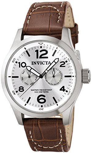 Invicta I-Force - 0765 Orologio da Polso, Analogico, Uomo, Cinturino Pelle, Marrone