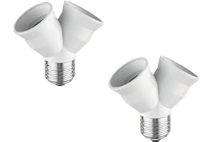 ledscom.de 2x E27 bas, 2-vägs splitteradapter