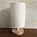 Produktbild LONBID Schreibtischlampen Leinen Holz Tisch Lampe Auge Lampe Nachtlicht Gerade Schlafzimmer Hause Geschenk Benutzerdefinierte Licht, J