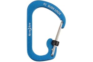 Nite Ize CSLA3-03-R6 Aluminum Carabiner Slidelock, Blue, Size 3