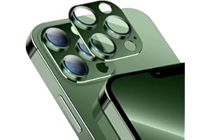 Niboow Kameraschutz Kompatibel mit iPhone 13 Pro/13 Pro Max, Anti-Kratzer HD Klar Kameraschutz, Aluminiumlegierung Schutzglas Kamera Linse Schutzfolie Kompatibel mit iPhone 13 Pro/13 Pro Max - Grün