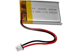 XINLANTECH 503040 Batterie 600 mAh pour sonnette à caméra SkyBell HD, casque sans fil Bluetooth, Dashcam, GPS, enregistreur de données conduite et plus