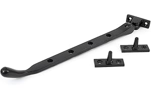 From The Anvil Black 10 Inch Cast Peardrop Stay