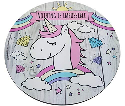 Preciosa alfombrilla para rat n redonda de 22 cm con dibujo de un unicornio UNICORN pad para mouse de calidad de pl stico resistente con parte inferior antideslizante de caucho adecuada para todos los tipos de mouse reviews Preciosa alfombrilla para rat n redonda de 22 cm con dibujo de un unicornio UNICORN pad para mouse de calidad de pl stico resistente con parte inferior antideslizante de caucho adecuada para todos los tipos de mouse