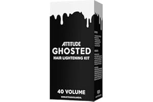 ATTITUDE HOLLAND Attitude Hair Dye | Kit de Décoloration pour Cheveux | Décolorant Végétalien et Sans Cruauté | Boîte de Décoloration des Cheveux | 50g de Poudre, 100ml de Révélateur | Attitude Ghosted 40 Volume (12%)