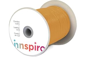 INNSPIRO Cordone cuoio naturale avorio 1,0 mm. 100 m.