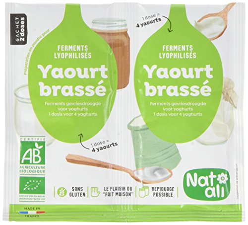 Nat-Ali Ferment Yaourt Brasse Bio 12 g - Lot de 5