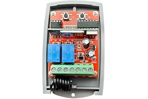 NONDK Récepteur de télécommande universel pour porte de garage 433 MHz12 V-24 V ouvre-porte électrique 433,92 MHz Code d'apprentissage roulant