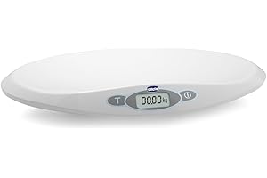 ‎CHICCO Chicco Digitale Babywaage für Neugeborene und Babys von 30 g bis zu 20 kg, Begleitet das Wachstum Ihres Babys, Elektronische Babywaage mit LCD-Display und Tara-Funktion, Speichert letztes Gewicht