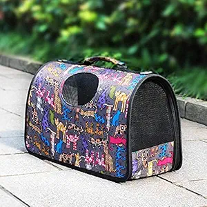 RvPaws Pet Carrier Travel Tote Bag for Dog/Cat/Puppy Lightweight Luxury Folding Airplane Bag with Soft Cushion, Portable/Folding L x W x H 15?x 6.5