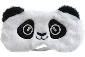 Dodheah Antifaz para Dormir para Niñas Unicornio Máscara de Sueño Suave Sombra para Dormir para Mujeres y Niñas Viajar Descansar Panda Blanco