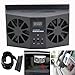 Price comparison product image SEWORLD Solar Powered Car Window Air Vent Ventilator Mini Air Conditioner Cool Fan NEW (Black)