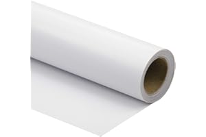 RUSPEPA Papier D'Emballage Glacé Blanc - Couleur Unie Pour Mariage, Anniversaire, Douche, Félicitations Et Cadeaux De Noël - 76 cm X 10 m