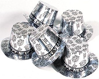 Preisvergleich Produktbild Sancto Cappello a cilindro argentato per capodanno