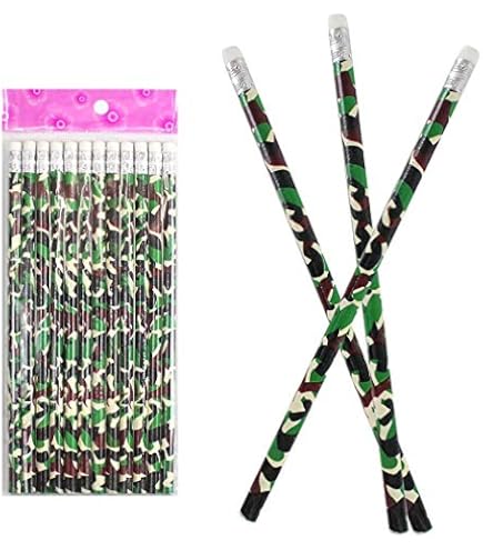 Trousse à Crayons En Cuir Camouflage - 20,5x7,7x7,7 Cm - Pour école, Bureau, Voyage