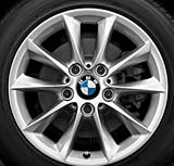 Ventil nicht enthalten Original BMW Alufelge 1er F20 F21 V-Speiche 411 in 16 Zoll