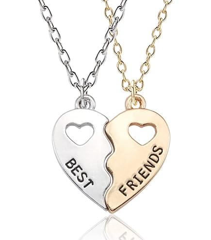Freundschafts Halskette Set Für Mädchen – Passende Anhänger Für Beste Freundinnen, Als Geschenk