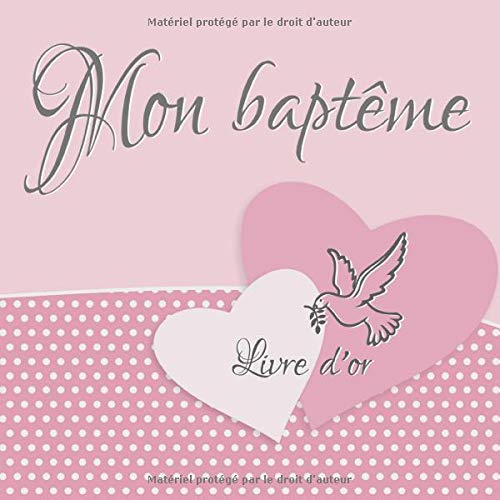 Télécharger Mon baptême: Livre d'or I Félicitations et Jolis Souvenirs I Vintage Rose I Baptéme Decoration Fi Livre PDF Gratuit