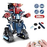 Kit Robot Jouet, Blocs de Construction pour Enfants Robot de Télécommande Créatif Divertissant Jouet D'éducation Précoce Bricolage Jeux de Construction pour Garçons Assemblée Robotique Rechargeable