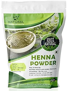 Natural Health Products100% Natural Organically Cultivated Herbal Henna Powder Specially For Hair - Triple Sifted Henna Powder - Lawsonia Inermis (For Hair) 200 Gms