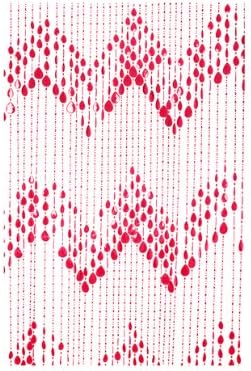 Silly Curtain Beads Plastic, Red