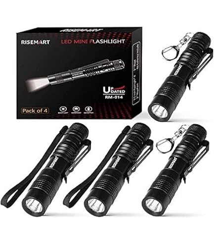 MVIOCS LED-Stiftlampen 5er Pack – Zoombar, Wasserdicht, Mit Clip Für Camping & Outdoor