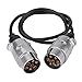 Produktbild Qiilu 12V 7 Pin Anhänger Steckdose Verdrahtung Kabel Stecker Adapter für Caravan Anhängerkupplung Abschleppen