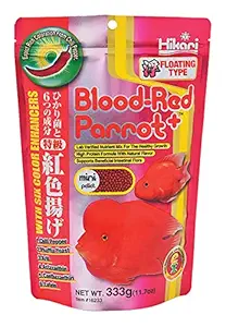 Hikari Blood Red Parrot+ | 333gm | Blood Parrot | Medium Size | Floating Type