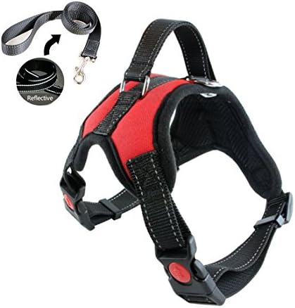 Keysui Pet Dog Traction Rope Dog Vest Harness Pet Reflective Chest Strap for Large and Medium Size Dog